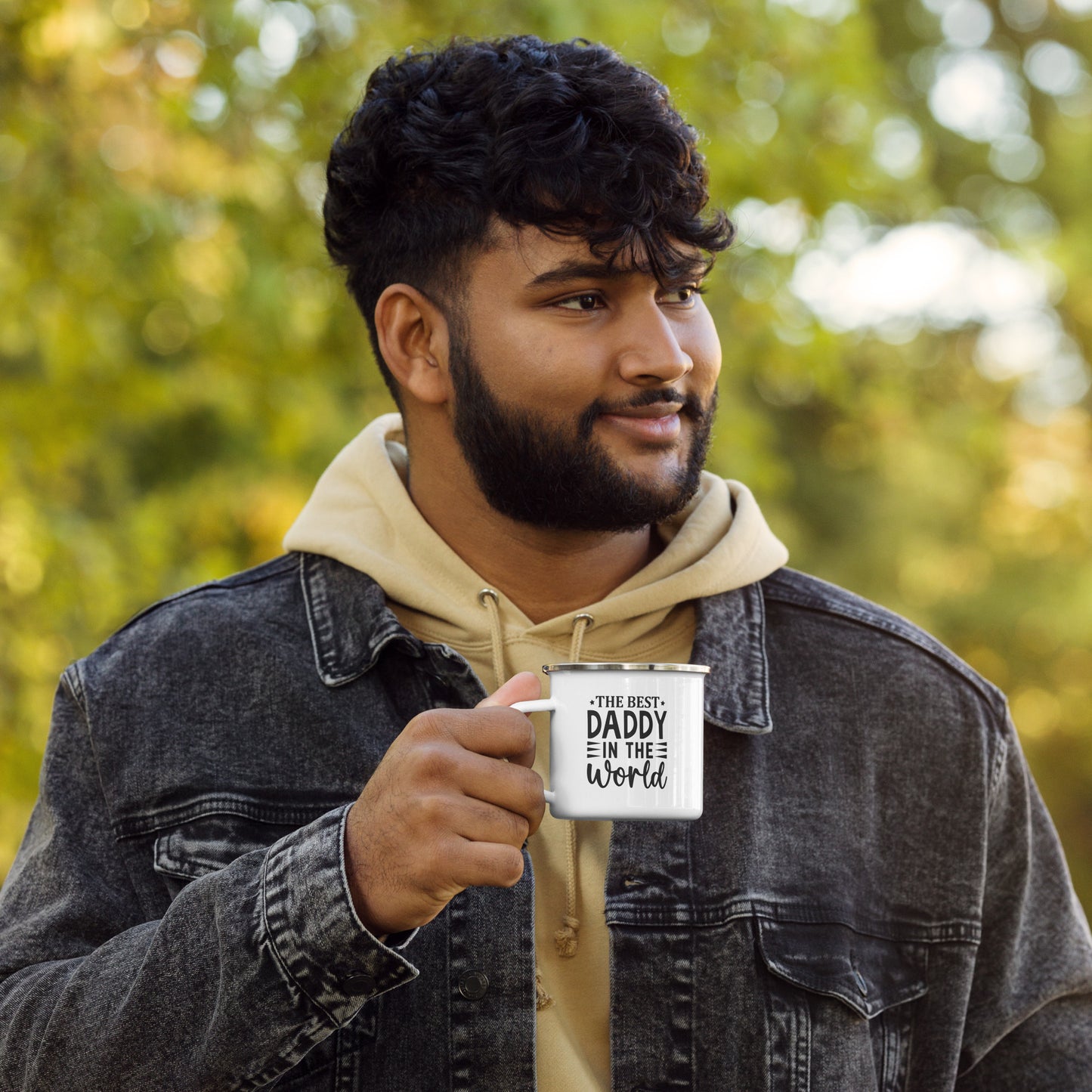 The best daddy in the world - Enamel Mug