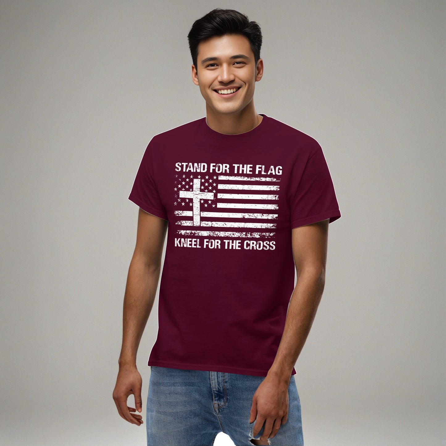 Stand for the Flag kneel for the Cross - Unisex classic tee