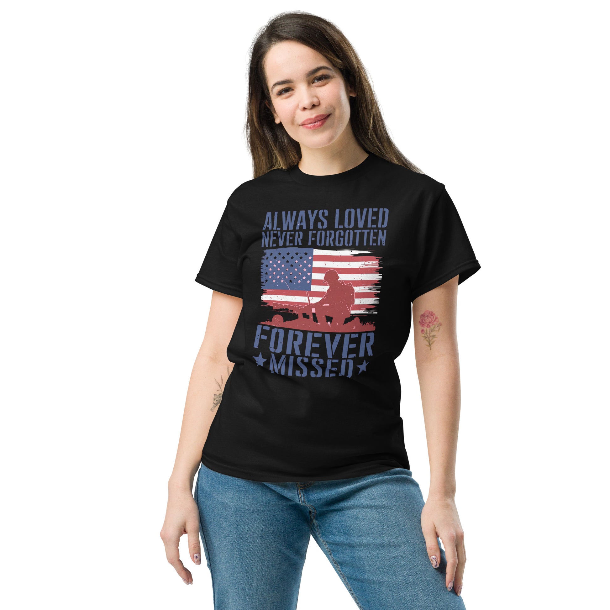 Always loved never forgotten - Unisex t-shirt Black