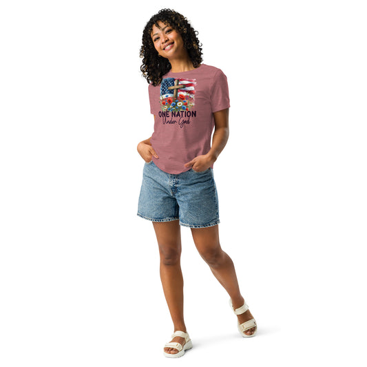 One Nation under God - Women's T-Shirt Heather Mauve